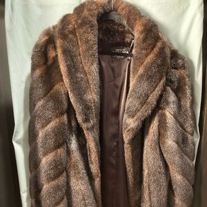 Vintage Faux Fur Mid-length Coat
